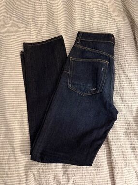 Zara women’s Dark Indigo Straight Jeans size 36 or 4